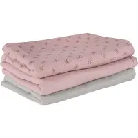 Roba Gaasluiers 3 St. Set Lil Planet Roze 80 X 80 Cm | Maat: 80x80 cm
