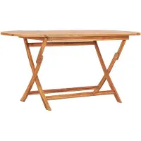 vidaXL Tuintafel inklapbaar 160x80x75 cm massief teakhout