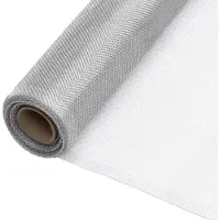 vidaXL Vliegenhor Aluminium 112x2000 cm, zilverkleurig