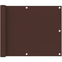 vidaXL Balkonscherm 75x400 cm oxford stof bruin