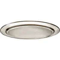 Arte Regal bord Bandeja 22,5 cm staal zilver