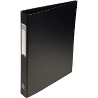 Exacompta 25 mm Ringband Karton, pp (polypropeen) A4 4 Ringen Zwart