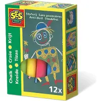 Ses Krijt | | 12 stuks (Gekleurd)