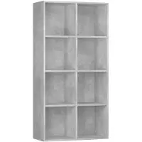 vidaXL Boekenkast/dressoir 66x30x130 cm bewerkt hout betongrijs