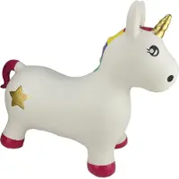 My Skippy Buddy Skippy Unicorn Eenhoorn - Opblaasbaar speelgoed voor motorische ontwikkeling