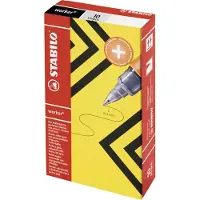 Stabilo - Rollerpen worker 2016/46 f zwart | 10 stuks