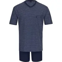 Ammann Schlafanzug Jeans Ringel SA kurz V