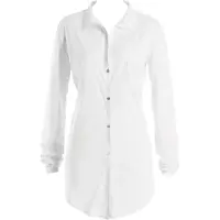 Hanro Nachthemd met effen design en knoopsluiting