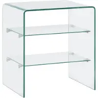 vidaXL Salontafel 50x40x56 cm gehard glas
