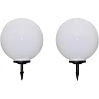 vidaXL Wegverlichtingen, 2 stuks, LED, 50 cm, met grondpen