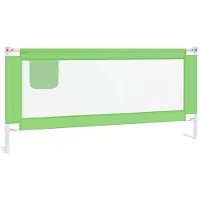 vidaXL Bedhekje peuter 200x25 cm stof groen