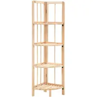 vidaXL Étagère d'angle bois de cèdre 27 x 27 x 110 cm246435