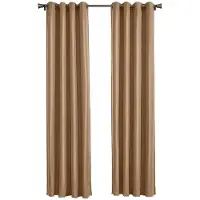 Larson - Luxe effen blackout gordijn - met ringen - 3m x 2.5m - Donker taupe