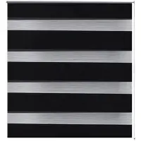 vidaXL Duo Rolgordijn 40x100cm Zwart online kopen
