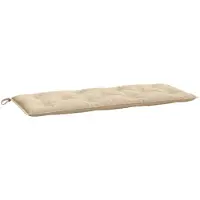 vidaXL Tuinbankkussen, beige, 120x50x7 cm, Oxford-stof
