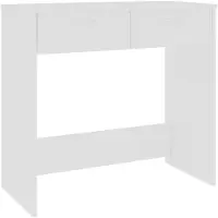 vidaXL Bureau 80x40x75 cm bewerkt hout wit