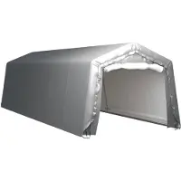 vidaXL Opslagtent 300x900 cm staal grijs