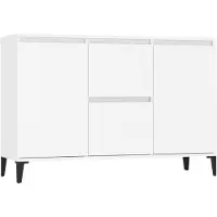 vidaXL Dressoir 102x35x70 cm bewerkt hout wit