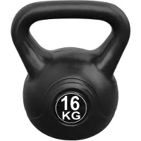 Ivol Kettlebell voor binnen en buiten - Kunststof - Zwart - 16 kg
