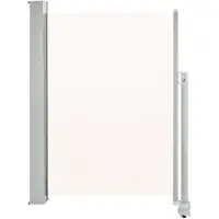 vidaXL Tuinscherm uittrekbaar 100x300 cm crèmekleurig