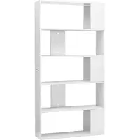 vidaXL Boekenkast/kamerscherm 80x24x159 cm hoogglans wit