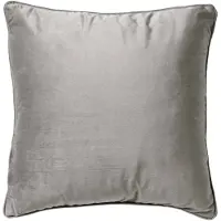 Dutch decor - FINN - Kussenhoes 60x60 cm - velvet - effen kleur - Micro Chip - lichtgrijs