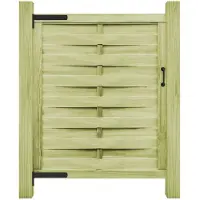 vidaXL Poort 100x125 cm groen geïmpregneerd grenenhout