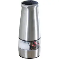 Kesper Elektrische RVS pepermolen/zoutmolen 17,5 cm - Peper en zoutstel