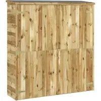 vidaXL Tuinschuur 163x50x171 cm massief grenenhout