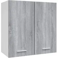 vidaXL Bovenkast Lyon 60x31x60 cm grijs sonoma eiken