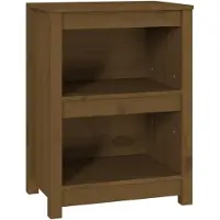 vidaXL Boekenkast 50x35x68 cm massief grenenhout honingbruin