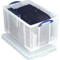 Really Useful Box transparante opbergbox 84 liter