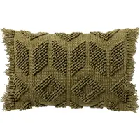 Dutch decor - ODIN - Kussenhoes 40x60 cm van 90% gerecycled polyester - in effen kleur - Eco Line collectie - Olive Bran