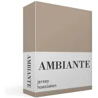 Ambiante Jersey - Hoeslaken - 160x200 - Taupe