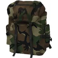vidaXL Rugzak legerstijl 65 L camouflage