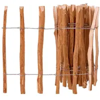 vidaXL Hek 60x500 cm hazelaarhout