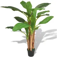 vidaXL Kunst bananenboom plant met pot 175 cm groen