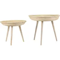 Light & Living bijzettafel colon Ø56x48cm - set van 2