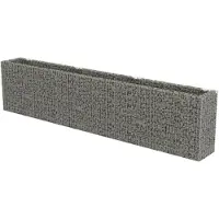 vidaXL Gabion plantenbak verhoogd 450x50x100 cm gegalvaniseerd staal