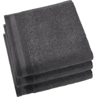 De Witte Lietaer Handdoek Contessa Dark Grey (50 x 100 cm) (set van 3)