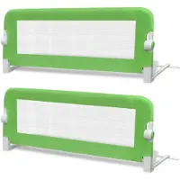 vidaXL Kinderbedhekjes 2 st 102x42 cm groen