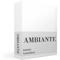 Ambiante Katoen - Hoeslaken - 180x220 - Wit