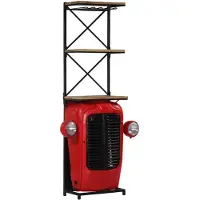 vidaXL Wijnkast tractor 49x31x172 cm massief mangohout