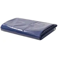 vidaXL Dekzeil 650 g/m² 3x3 m blauw