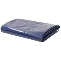 vidaXL Dekzeil 650 g/m² 4x4 m blauw
