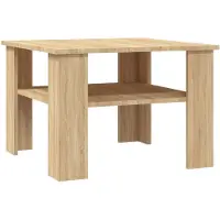 vidaXL Salontafel Sonoma-eik, 60x60x42 cm, houtvezel