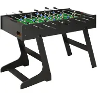 vidaXL Voetbaltafel inklapbaar 121x61x80 cm zwart