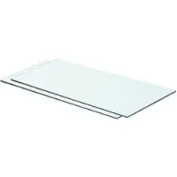 vidaXL Schappen 2 st 60x25 cm glas transparant