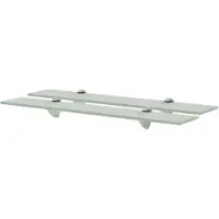 vidaXL Schappen zwevend 2 st 60x10 cm 8 mm glas