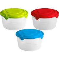 Hega hogar 12x Voedsel plastic bewaarbakje 0,75 liter transparant - Vershoudbakjes